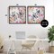 Stupell Industries Bird Pairs & Country Florals 2 Piece Black Framed Giclee Art Set, design by Adonna Ebrahimi